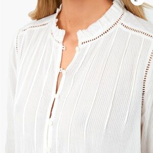 Faherty White Willa Top